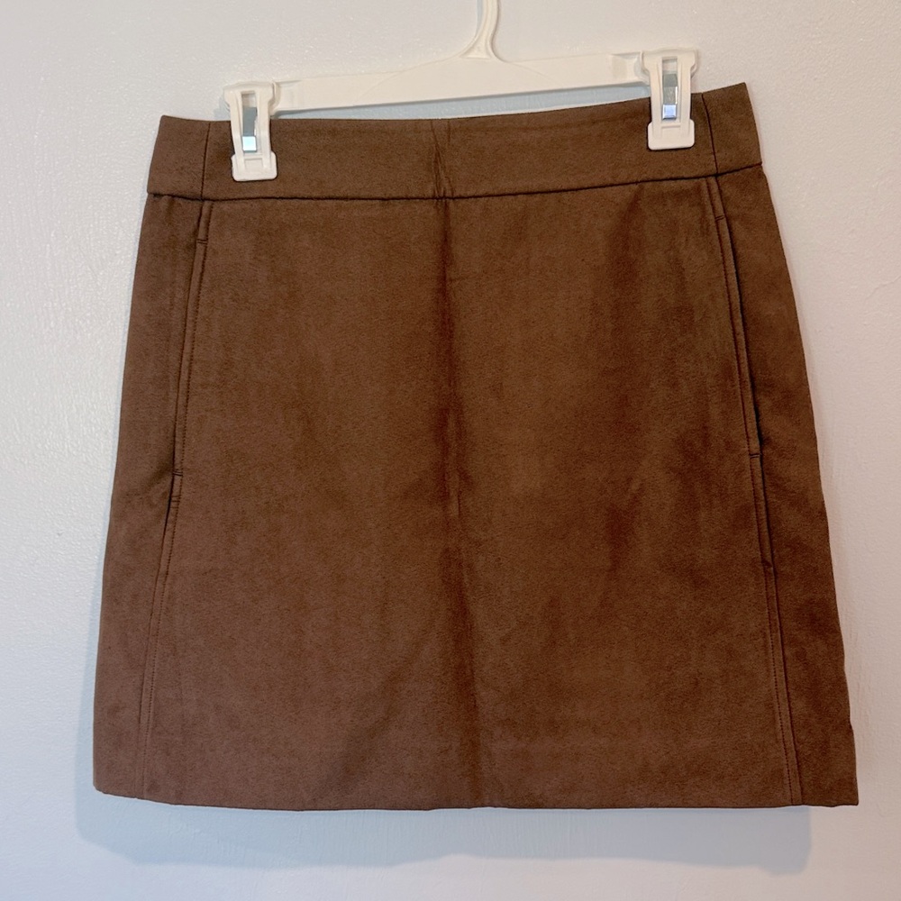 J. Crew Rich Brown Mini Skirt